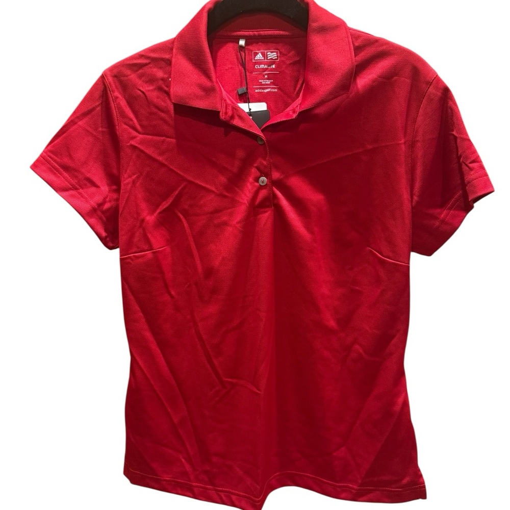 Adidas ClimaLite classics Scarlet red Polo Shirt
